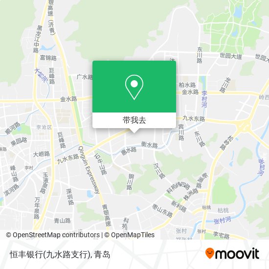 恒丰银行(九水路支行)地图