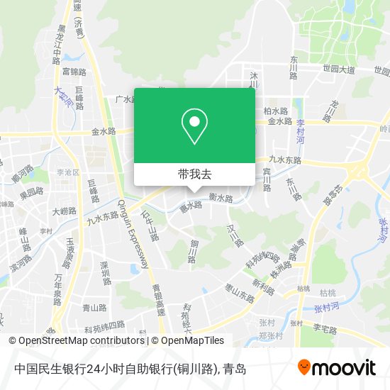 中国民生银行24小时自助银行(铜川路)地图