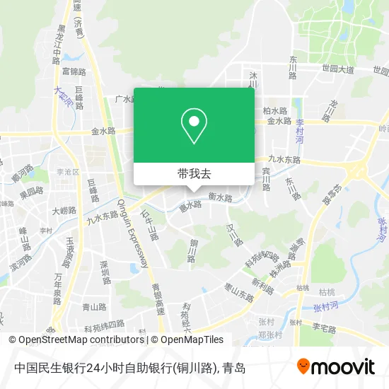中国民生银行24小时自助银行(铜川路)地图