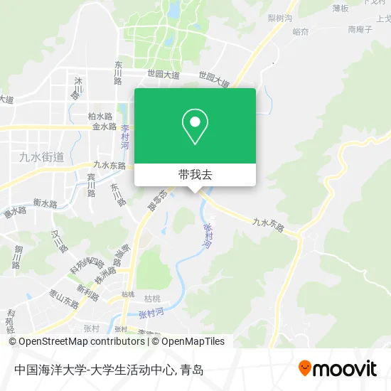 中国海洋大学-大学生活动中心地图