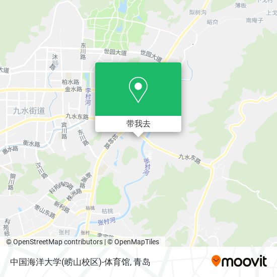 中国海洋大学(崂山校区)-体育馆地图