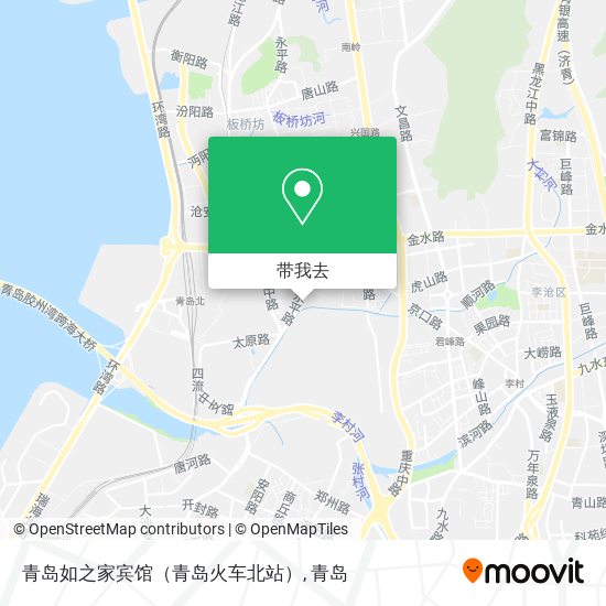 青岛如之家宾馆（青岛火车北站）地图