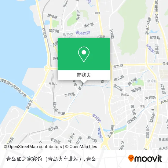 青岛如之家宾馆（青岛火车北站）地图
