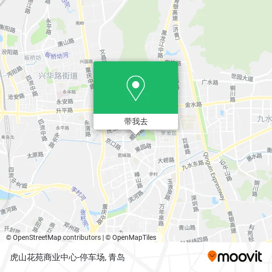 虎山花苑商业中心-停车场地图