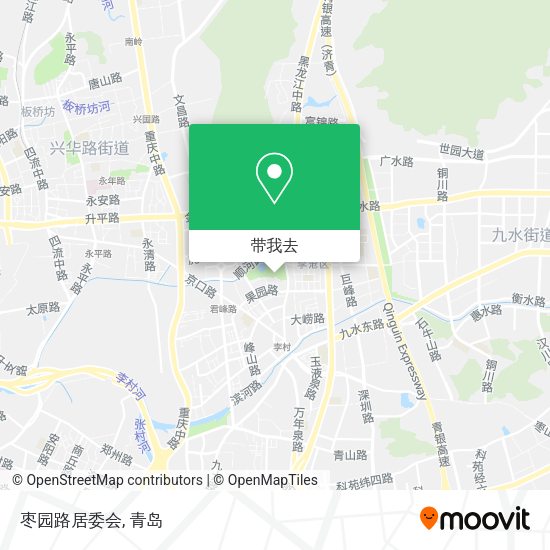 枣园路居委会地图