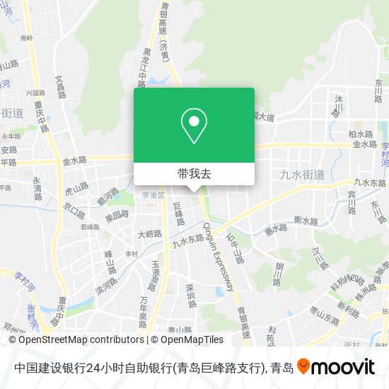 中国建设银行24小时自助银行(青岛巨峰路支行)地图