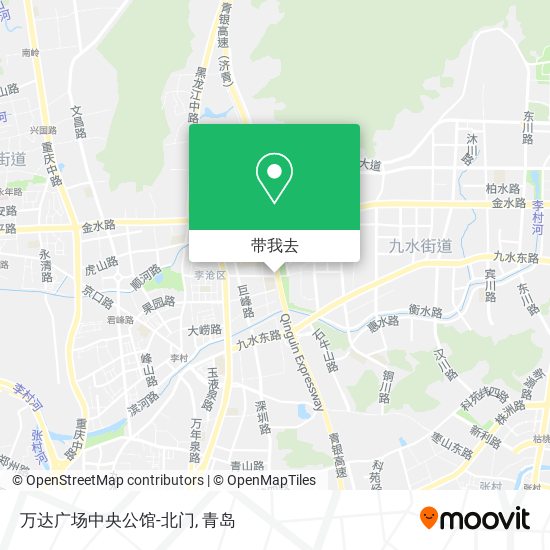 万达广场中央公馆-北门地图