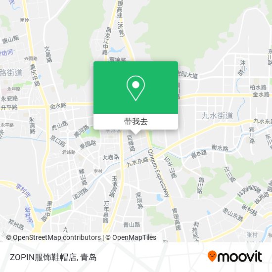 ZOPIN服饰鞋帽店地图