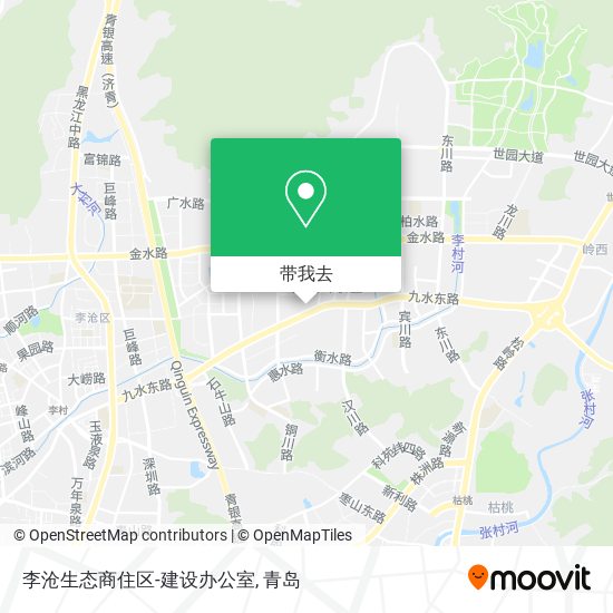 李沧生态商住区-建设办公室地图