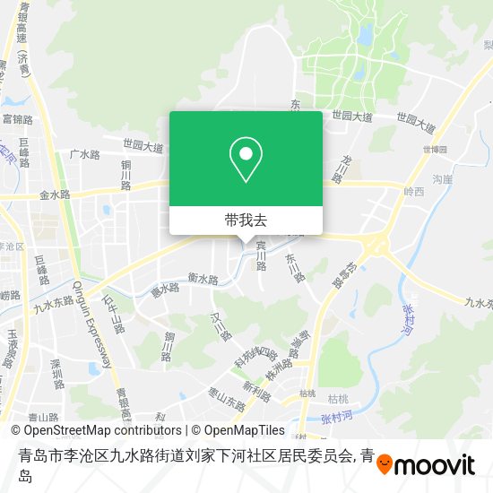 青岛市李沧区九水路街道刘家下河社区居民委员会地图