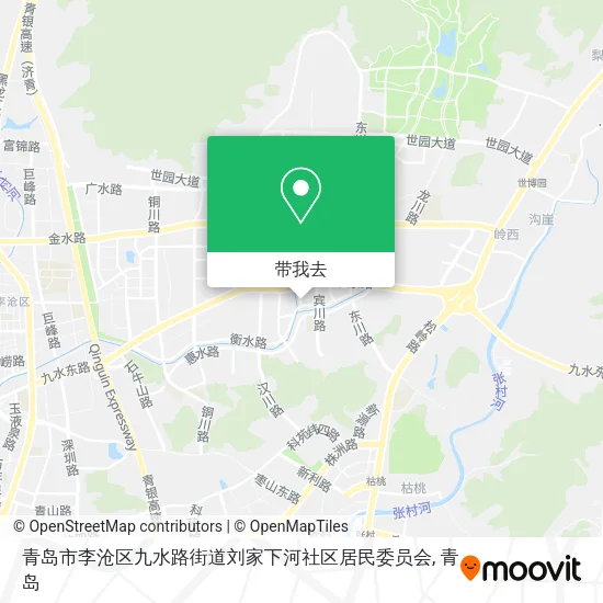 青岛市李沧区九水路街道刘家下河社区居民委员会地图