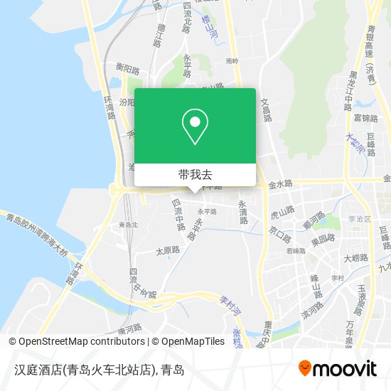 汉庭酒店(青岛火车北站店)地图