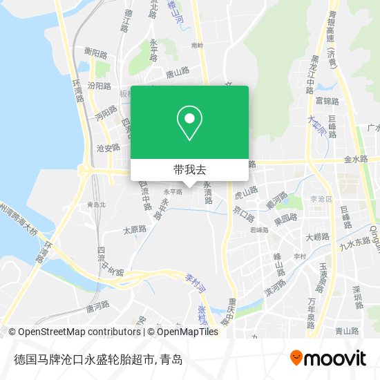 德国马牌沧口永盛轮胎超市地图