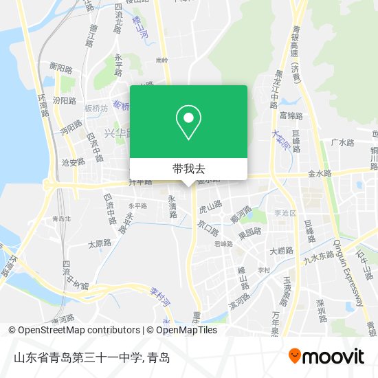 山东省青岛第三十一中学地图