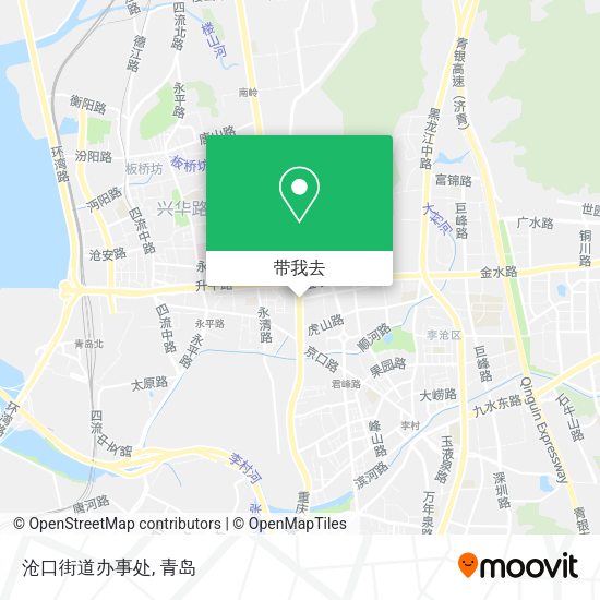 沧口街道办事处地图