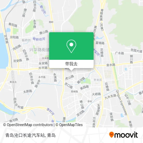 青岛沧口长途汽车站地图