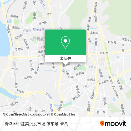 青岛华中蔬菜批发市场-停车场地图