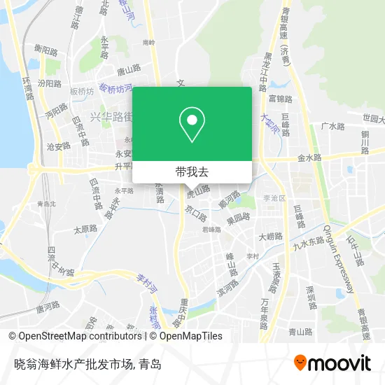 晓翁海鲜水产批发市场地图