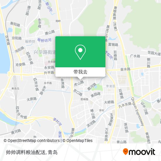 帅帅调料粮油配送地图