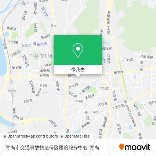 青岛市交通事故快速保险理赔服务中心地图