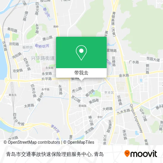 青岛市交通事故快速保险理赔服务中心地图