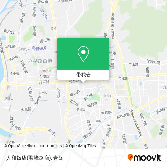 人和饭店(君峰路店)地图