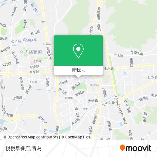 悦悦早餐店地图