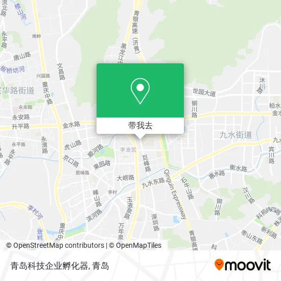 青岛科技企业孵化器地图
