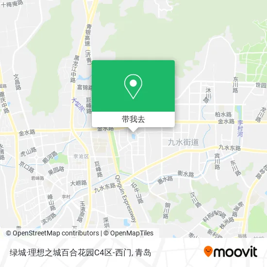 绿城·理想之城百合花园C4区-西门地图