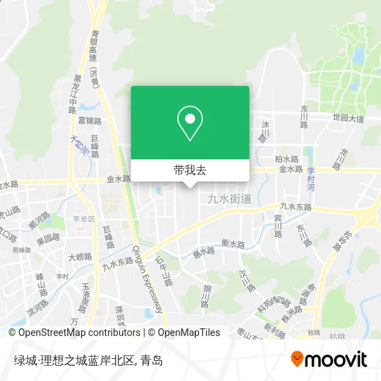 绿城·理想之城蓝岸北区地图
