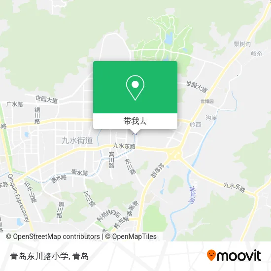 青岛东川路小学地图