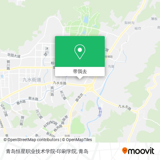 青岛恒星职业技术学院-印刷学院地图