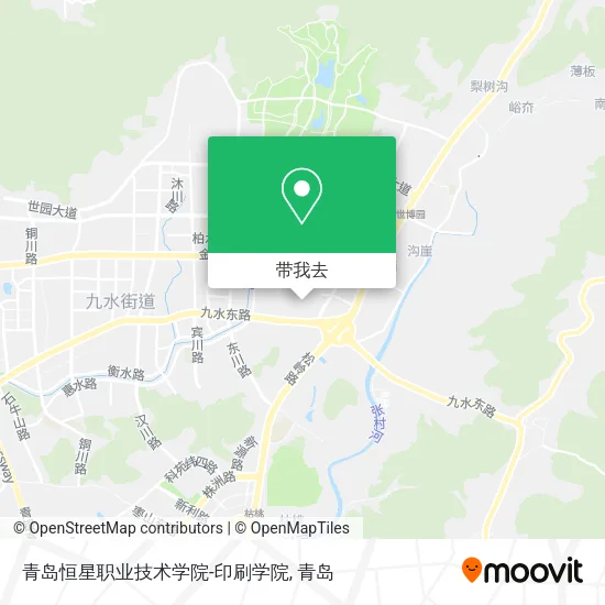 青岛恒星职业技术学院-印刷学院地图