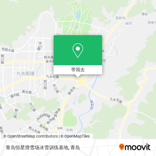 青岛恒星滑雪场冰雪训练基地地图