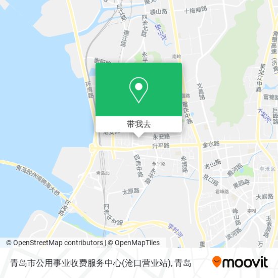 青岛市公用事业收费服务中心(沧口营业站)地图