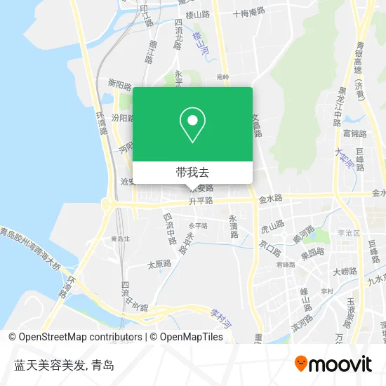 蓝天美容美发地图