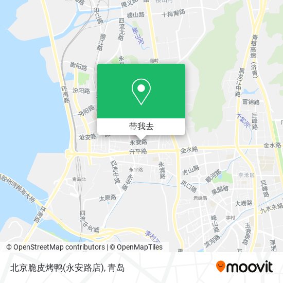 北京脆皮烤鸭(永安路店)地图