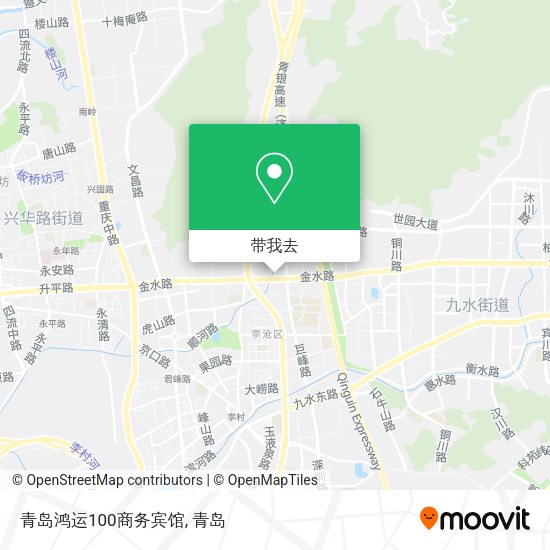 青岛鸿运100商务宾馆地图