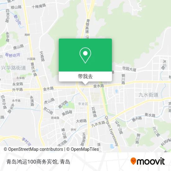 青岛鸿运100商务宾馆地图