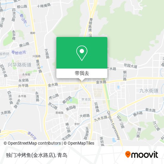 独门冲烤鱼(金水路店)地图
