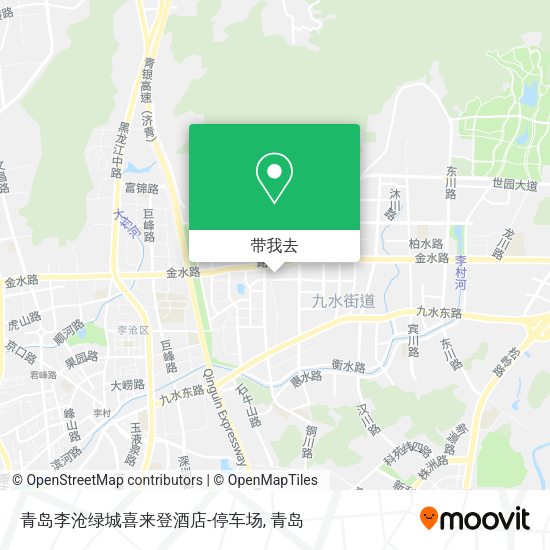 青岛李沧绿城喜来登酒店-停车场地图