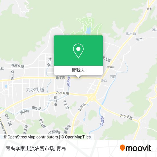 青岛李家上流农贸市场地图