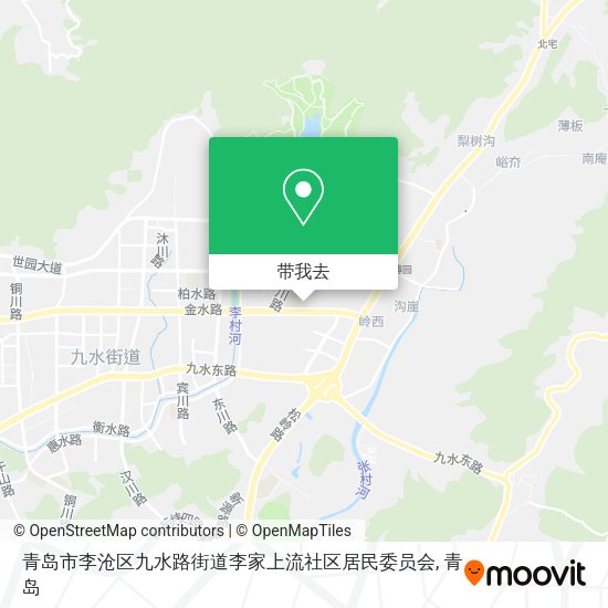 青岛市李沧区九水路街道李家上流社区居民委员会地图