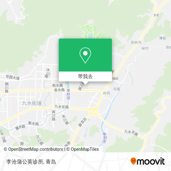 李沧蒲公英诊所地图