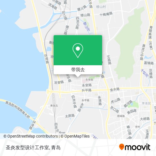 圣炎发型设计工作室地图