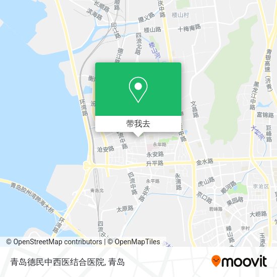 青岛德民中西医结合医院地图