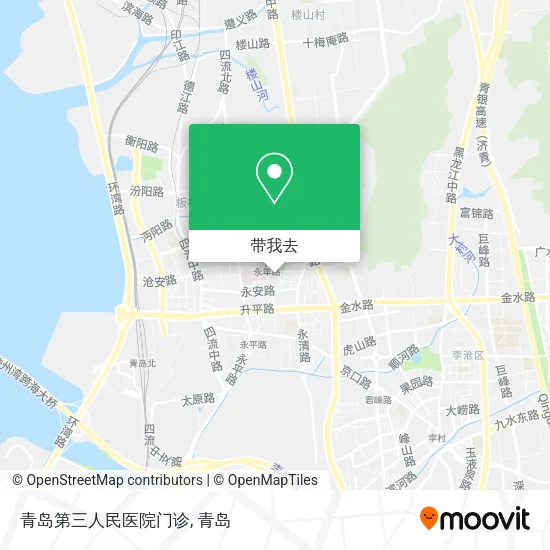 青岛第三人民医院门诊地图