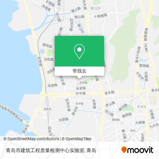 青岛市建筑工程质量检测中心实验室地图