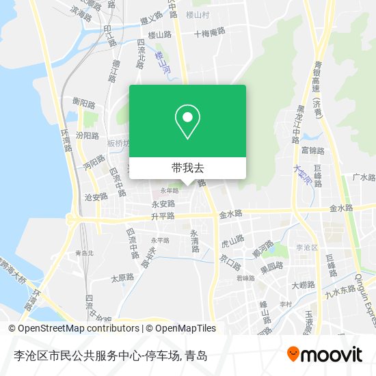 李沧区市民公共服务中心-停车场地图