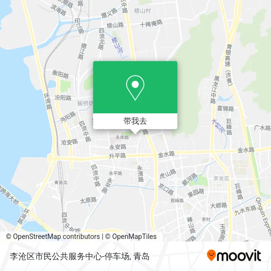 李沧区市民公共服务中心-停车场地图